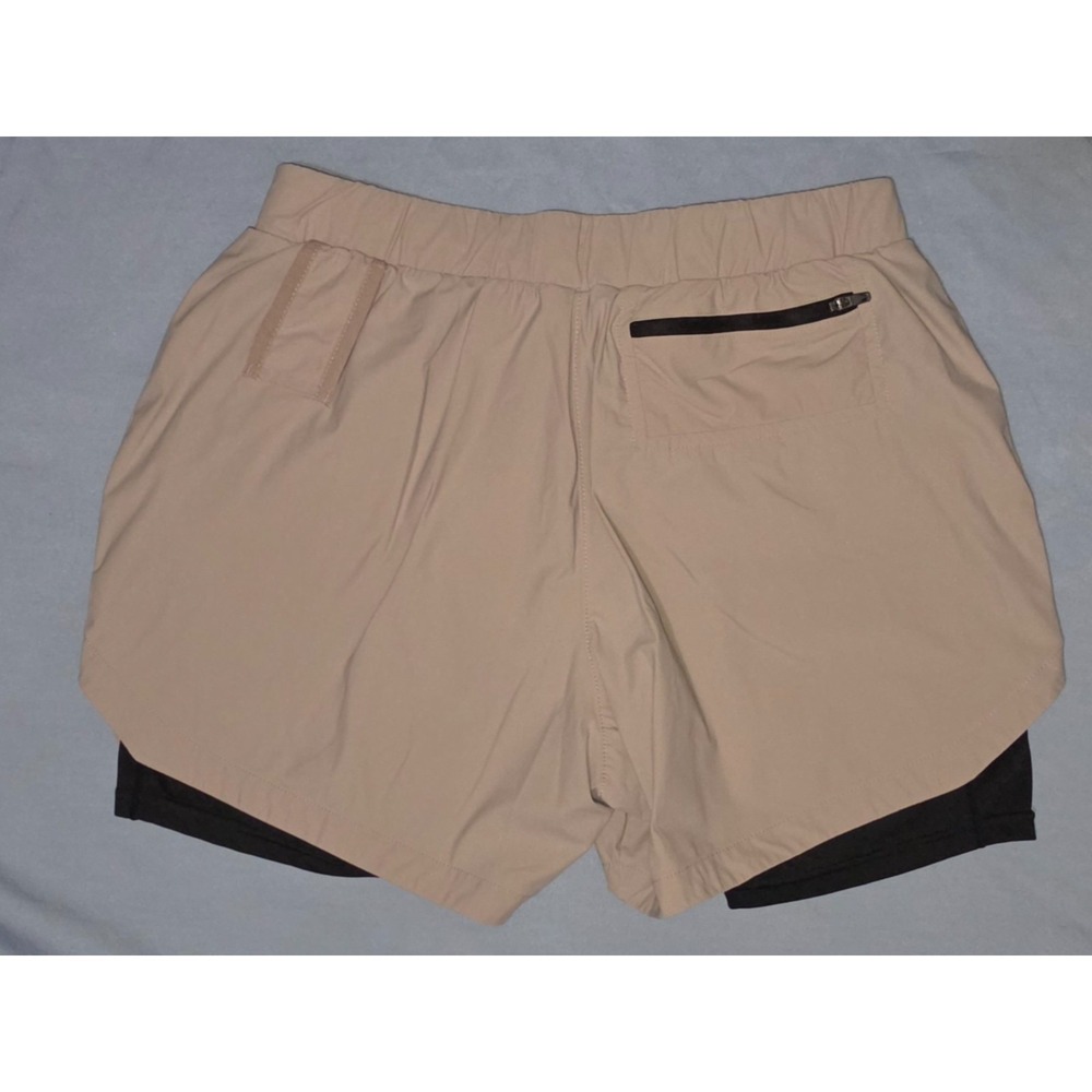 ASRV Tetra-Lite 5" Liner Shorts Mens M Beige Media Pockets Drawstring Gym - Picture 3 of 4